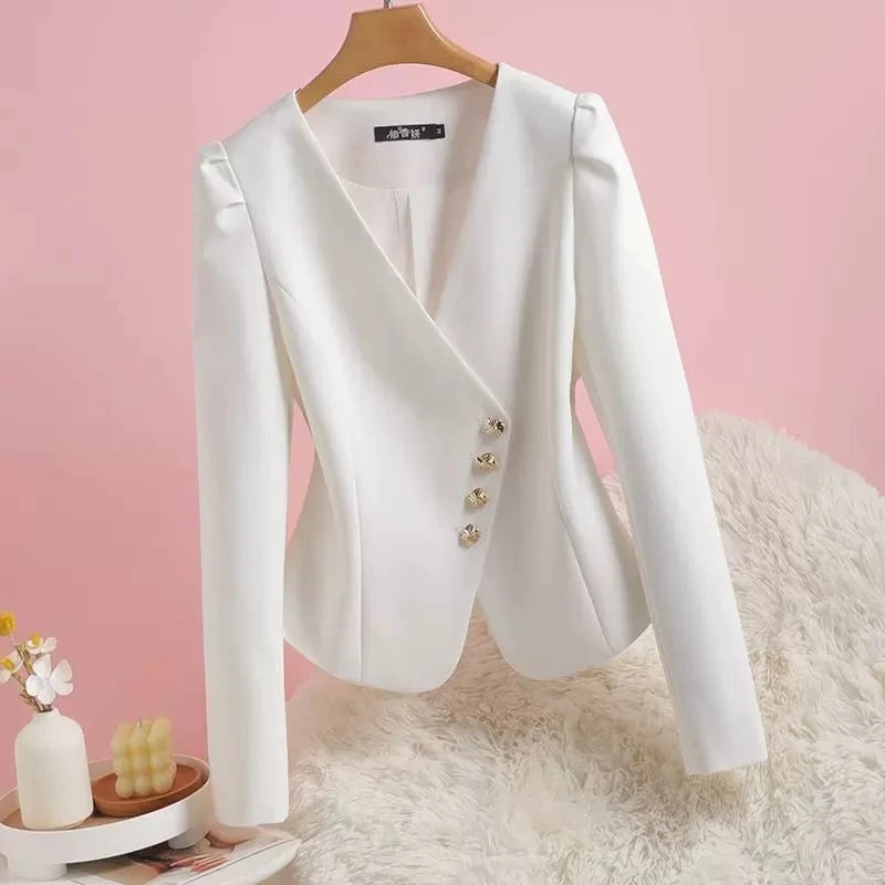 Temperament V-Neck Thin Suit Jacket