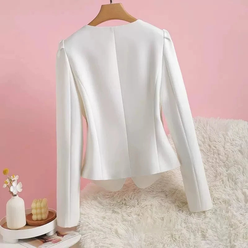 Temperament V-Neck Thin Suit Jacket