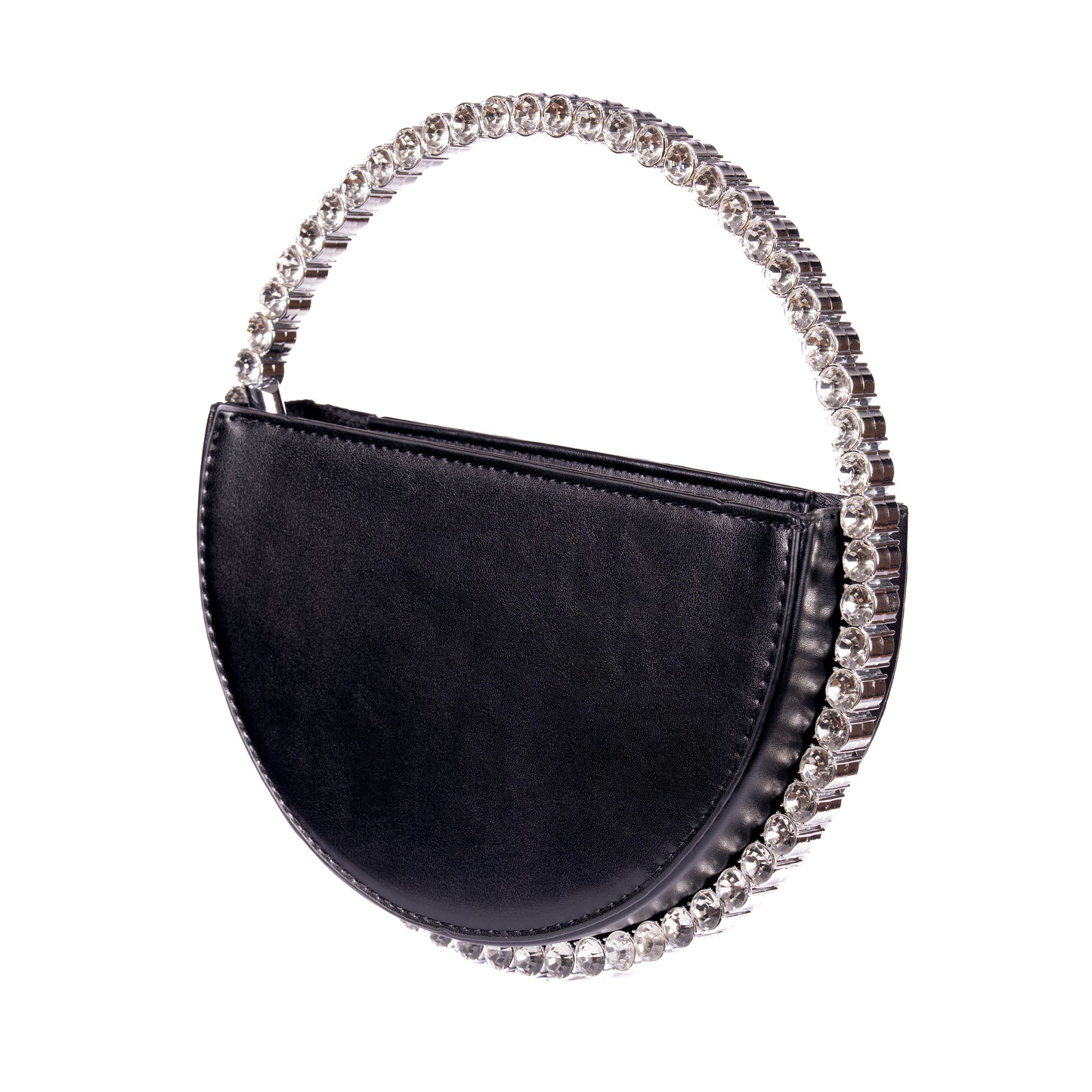 Round Crystal Black bag