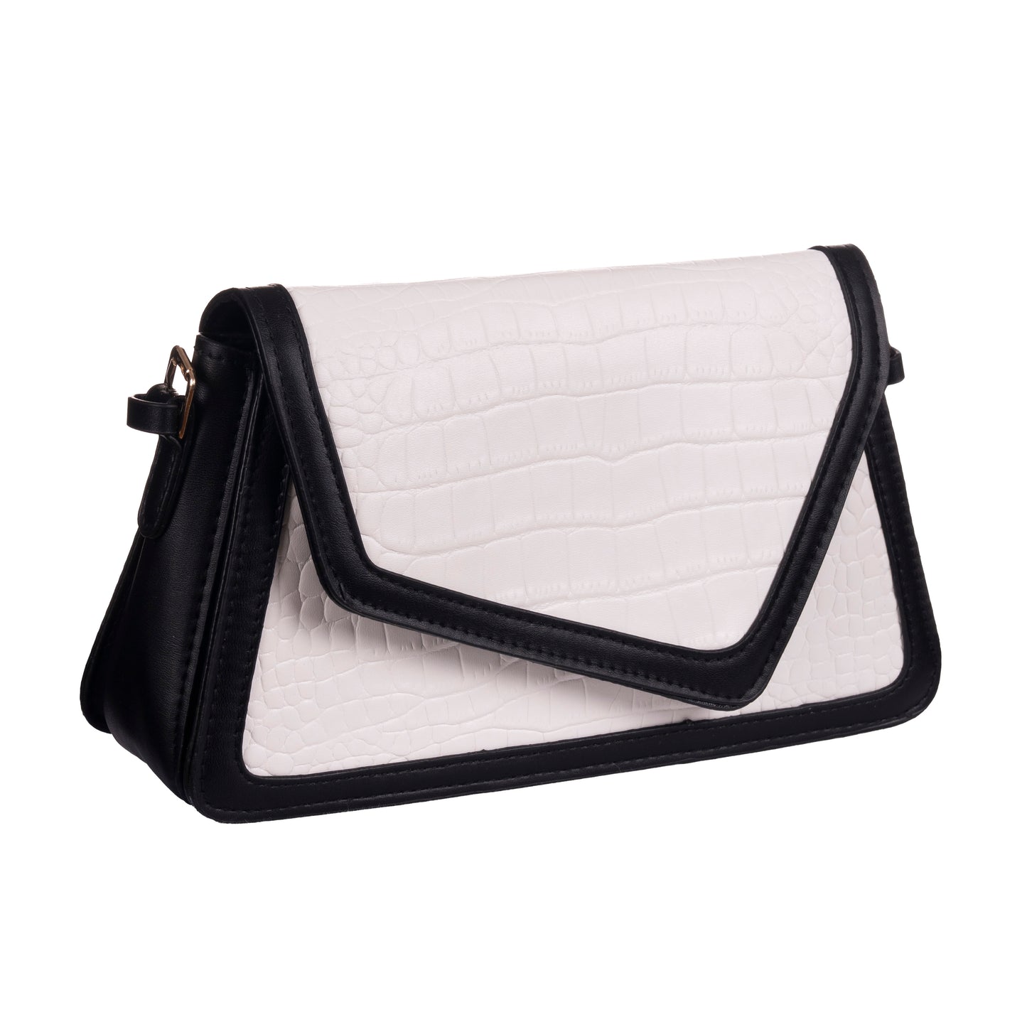 minimalist black and white bag