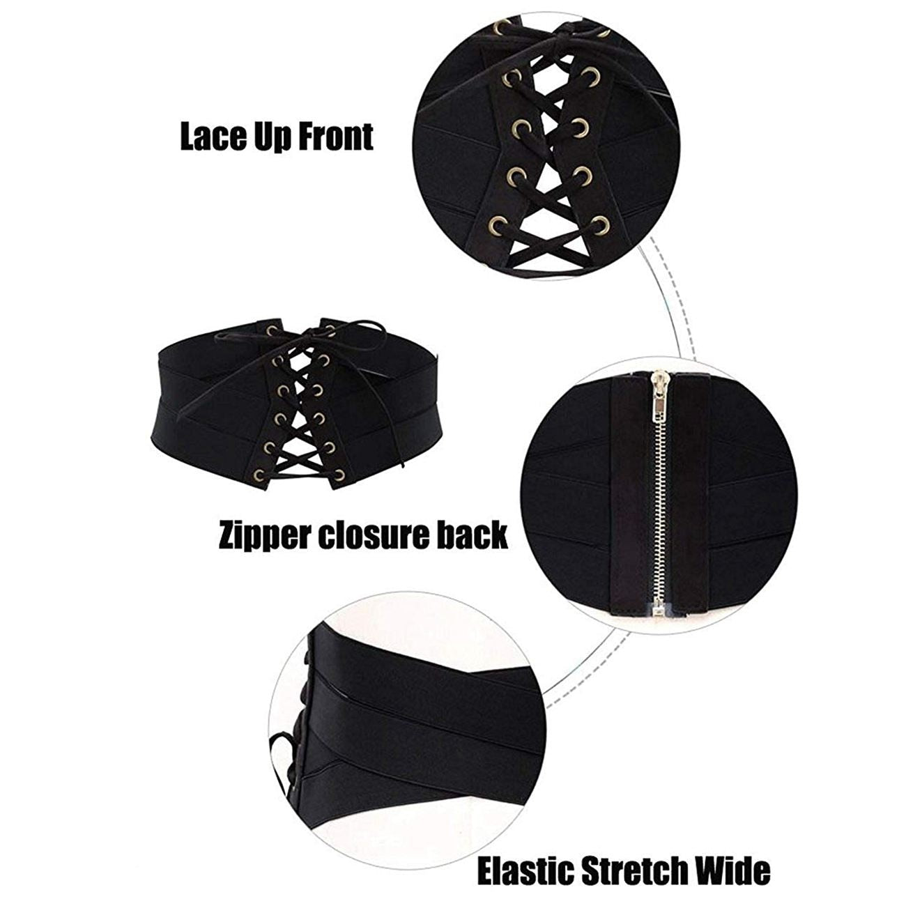 Women's Fashion Elastic Stretch Waist Belt