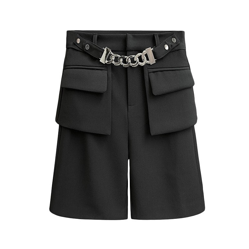 Wide Leg Pants Female Fashion Shorts
