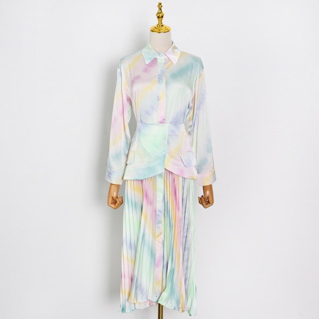 Elegant Pleated Dress For Women