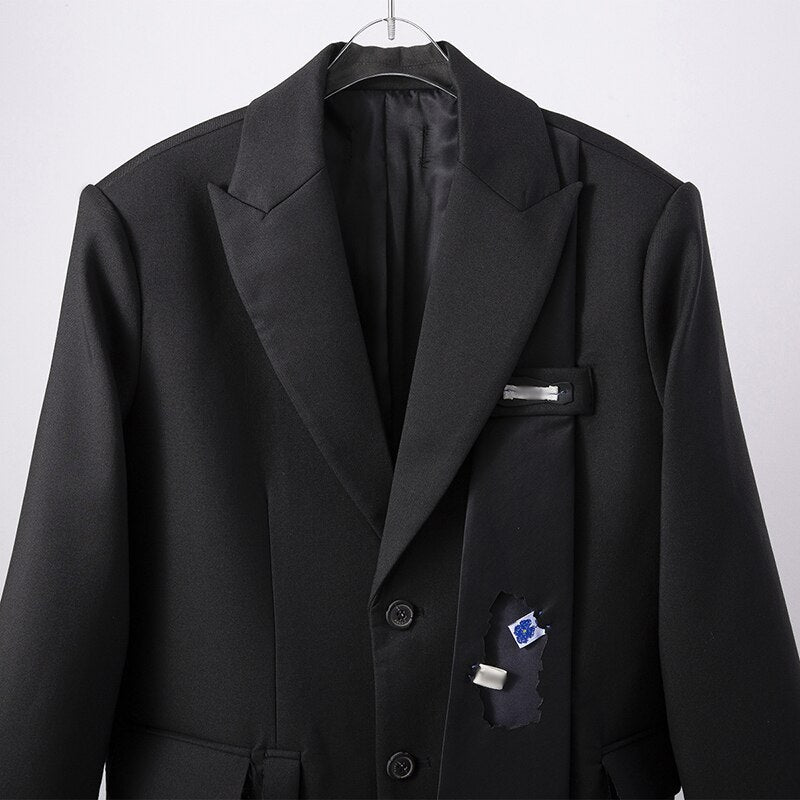 Fashion Irregular Patchwork Blazer
