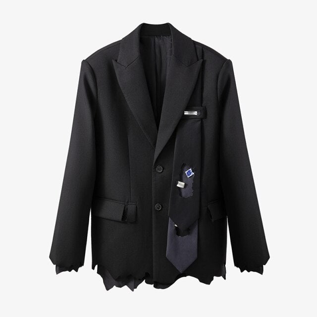 Fashion Irregular Patchwork Blazer