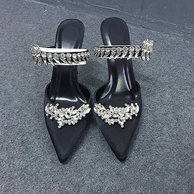Women's Pointed Rhinestone Decoration Fashion Shoes