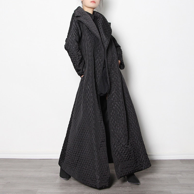 Patchwork Plaid Solid Parka