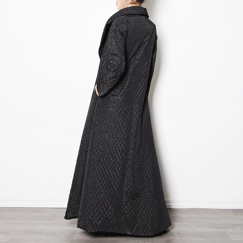 Patchwork Plaid Solid Parka