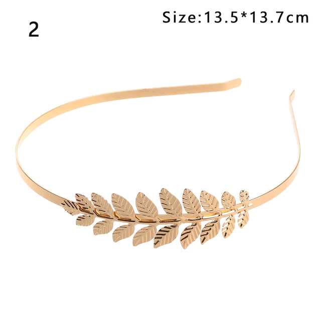 Gold Leaves Butterfly Vintage hair ornament