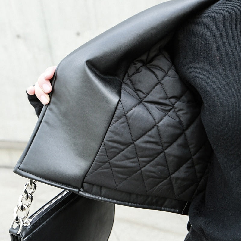Leather Short Thick Jacket