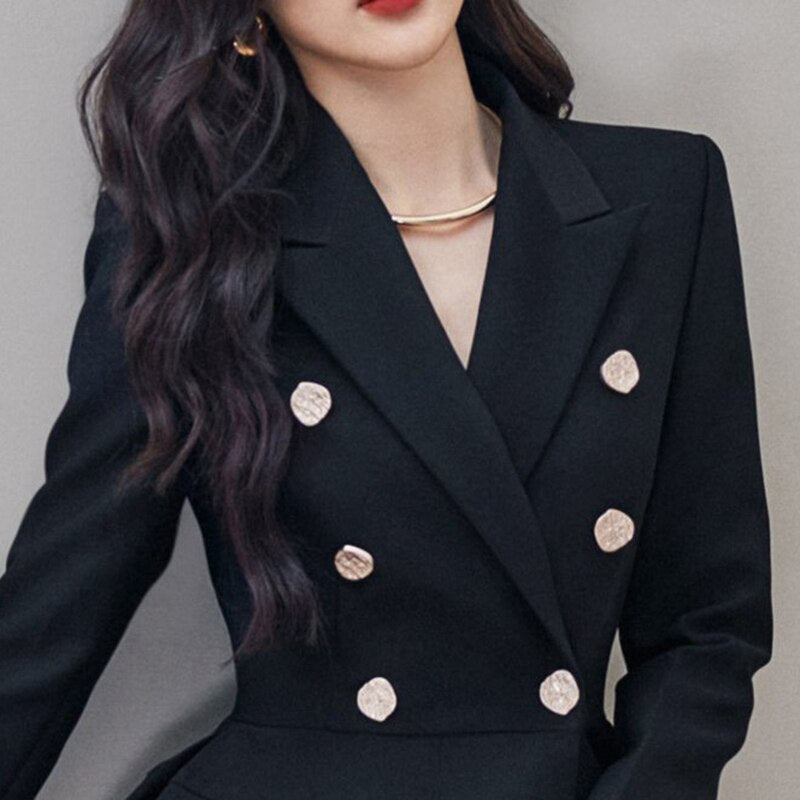Black Split Dress