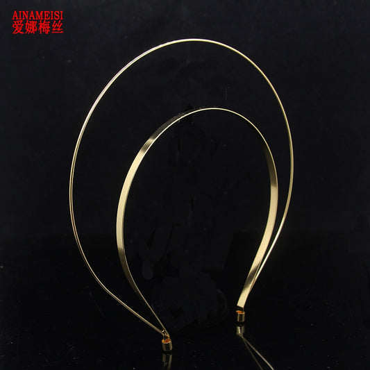 New Gold Plate Crown Design Headband