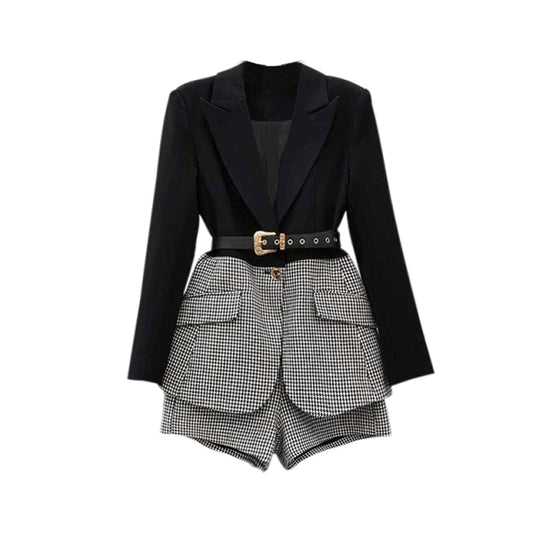Plaid Two Piece Set For Women