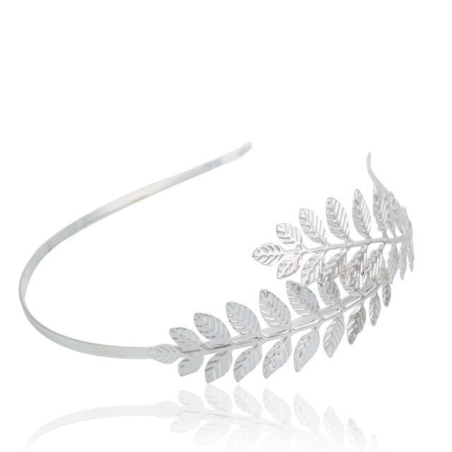 Metal Gold Leaf Headband