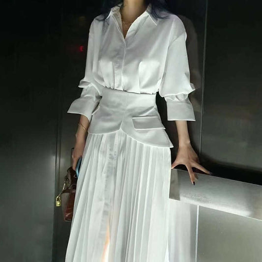 Elegant Pleated Dress For Women