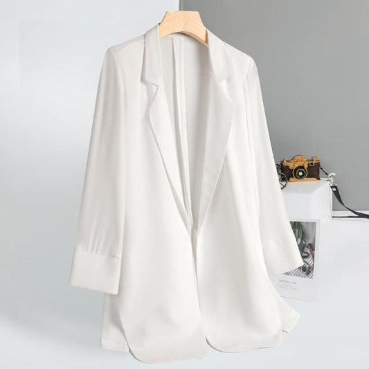 Trendy Dark Black  Retro Loose  Women's Jacket