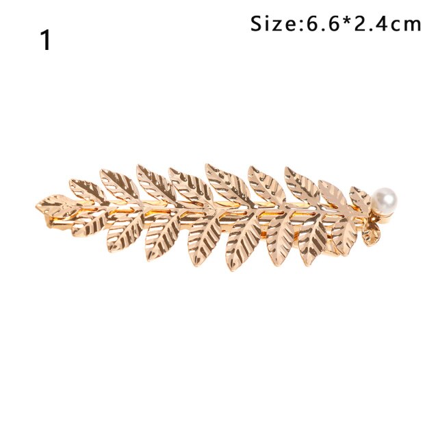 Gold Leaves Butterfly Vintage hair ornament