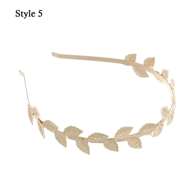 Gold Leaves Butterfly Vintage hair ornament