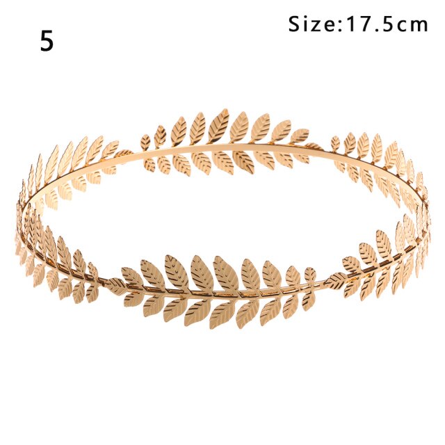 Gold Leaves Butterfly Vintage hair ornament