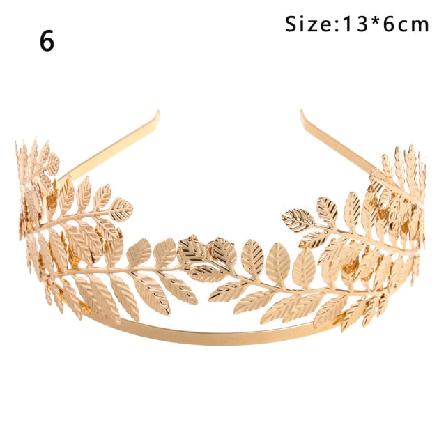Gold Leaves Butterfly Vintage hair ornament