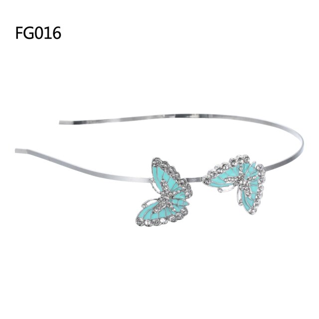 Gold Leaves Butterfly Vintage hair ornament