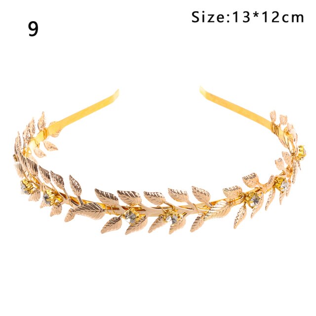 Gold Leaves Butterfly Vintage hair ornament