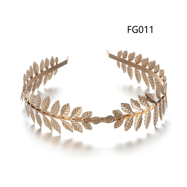 Gold Leaves Butterfly Vintage hair ornament