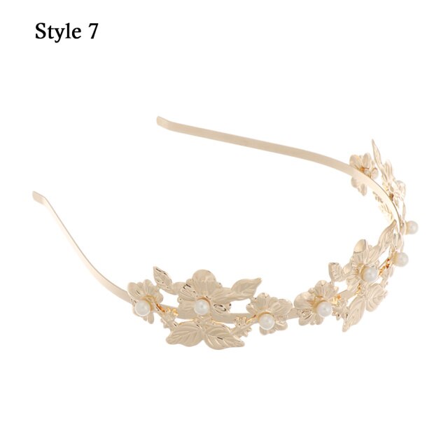 Gold Leaves Butterfly Vintage hair ornament