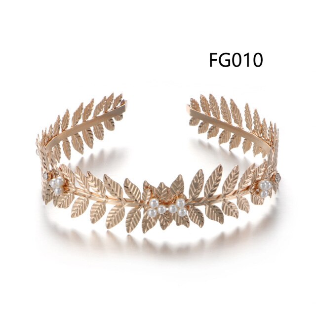Gold Leaves Butterfly Vintage hair ornament