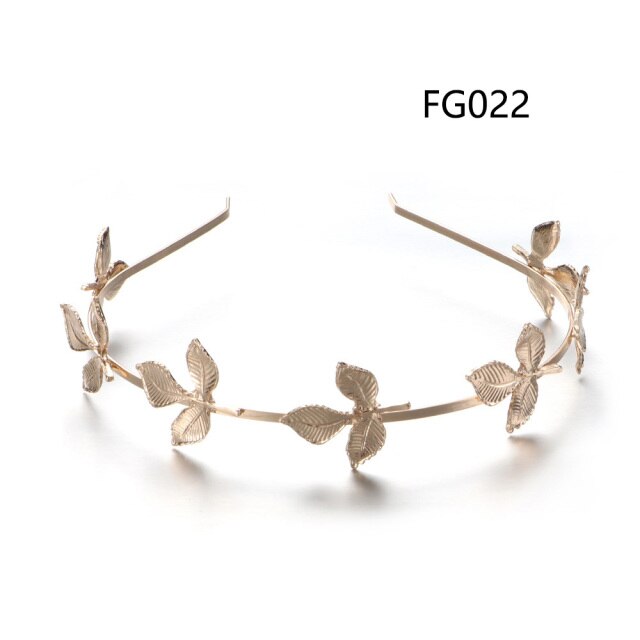 Gold Leaves Butterfly Vintage hair ornament