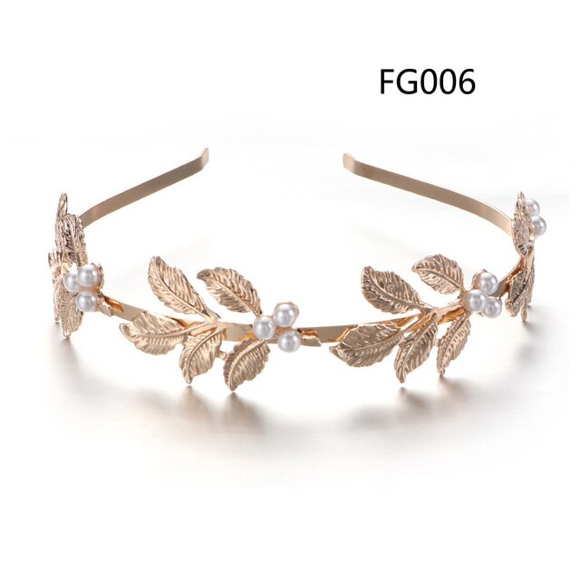 Gold Leaves Butterfly Vintage hair ornament