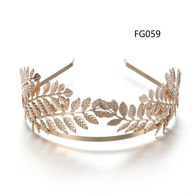 Gold Leaves Butterfly Vintage hair ornament